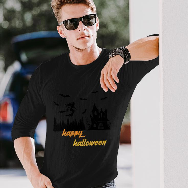 Happy Halloween Witch Halloween Quote Long Sleeve T-Shirt Gifts for Him