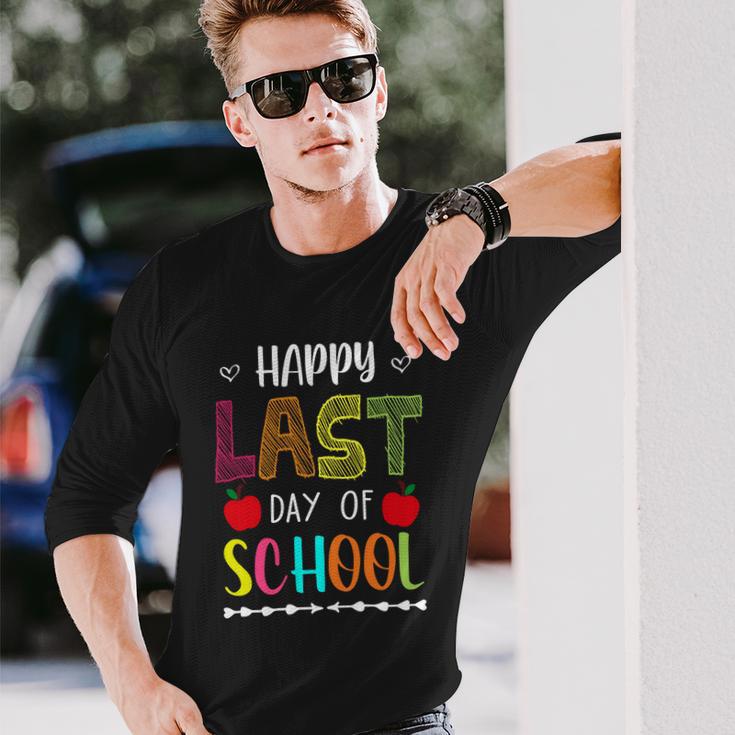 Happy Last Day Of School Summer Break Teacher Friday Long Sleeve T-Shirt Gifts for Him