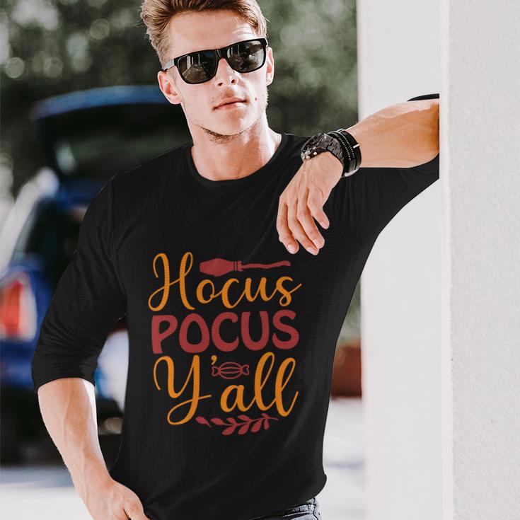 Hocus Pocus Yall Halloween Quote Long Sleeve T-Shirt Gifts for Him