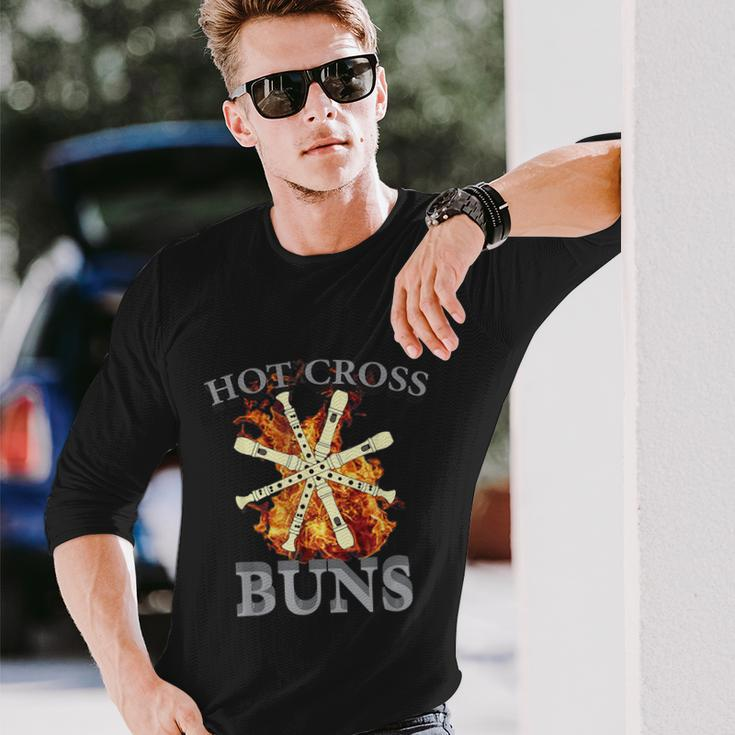 Hot Cross Buns Trendy Hot Cross Buns Long Sleeve T-Shirt Gifts for Him