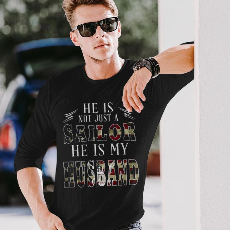 My Husband Is A Sailor Long Sleeve T-Shirt Gifts for Him