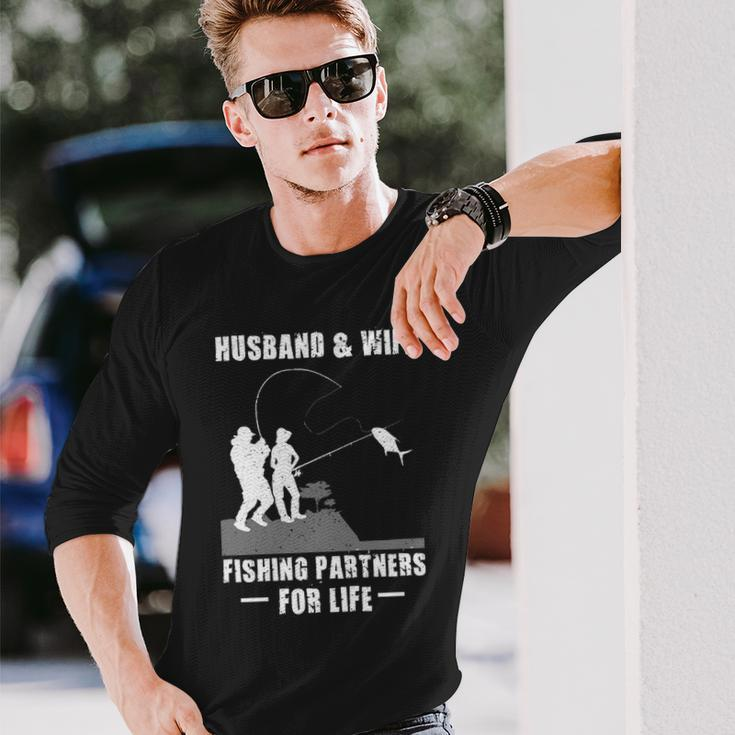 Husband And Wife Fishing Partners Long Sleeve T-Shirt Gifts for Him