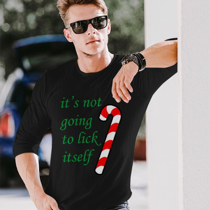 Its Not Going To Lick Itself Naughty Christmas Tshirt Long Sleeve T-Shirt Gifts for Him