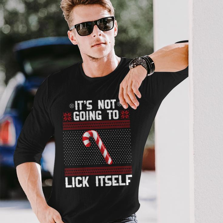 Its Not Going To Lick Itself Ugly Christmas Sweater Tshirt Long Sleeve T-Shirt Gifts for Him
