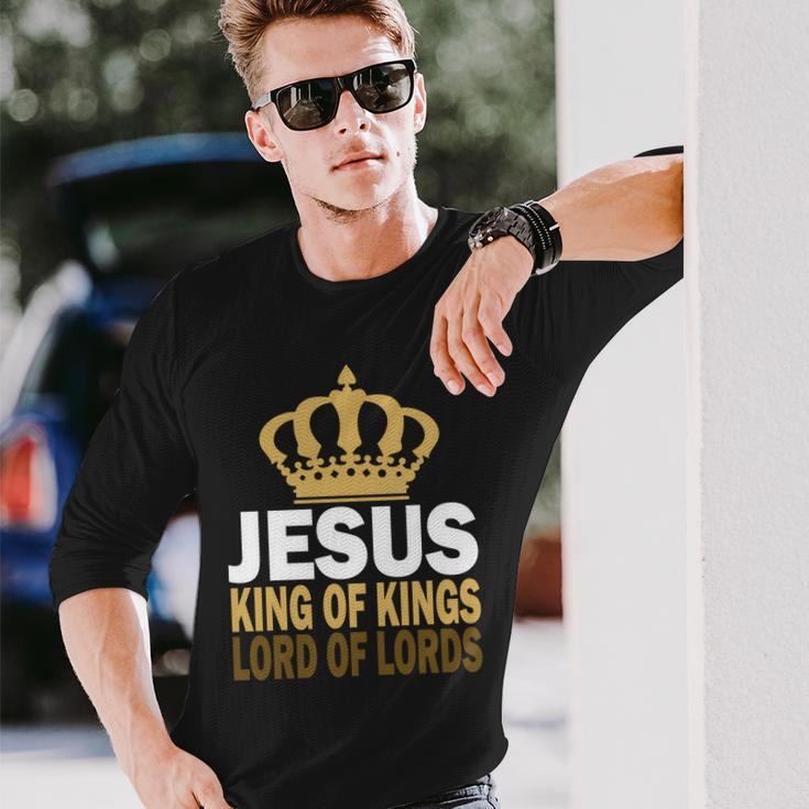 Jesus Lord Of Lords King Of Kings Tshirt Long Sleeve T-Shirt Gifts for Him