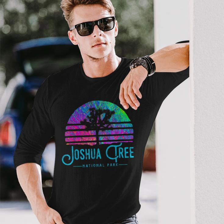 Joshua Tree National Park Psychedelic Festival Vibe Graphic Long Sleeve T-Shirt Gifts for Him