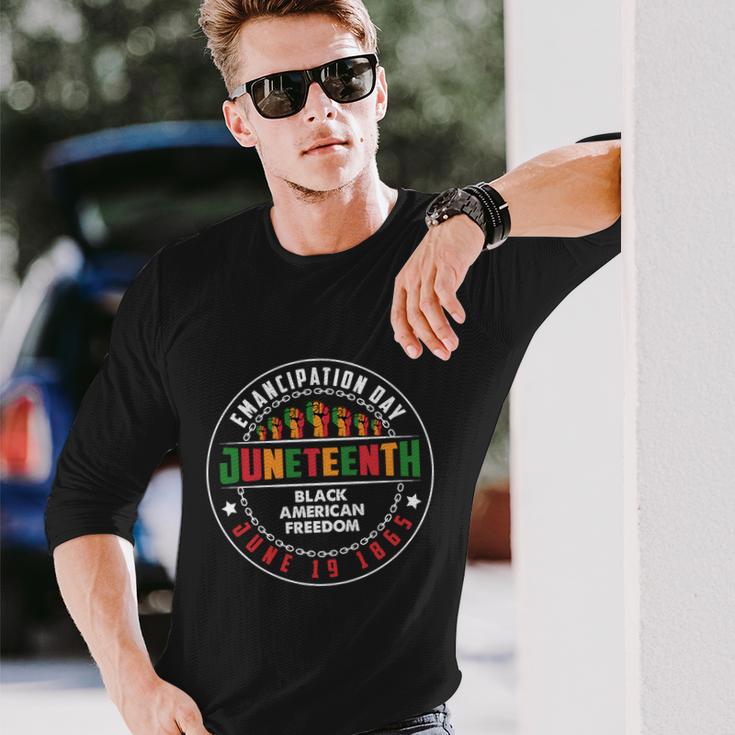 Juneteenth Emancipation Day Vintage Cool Melanin Black Pride V4 Long Sleeve T-Shirt Gifts for Him