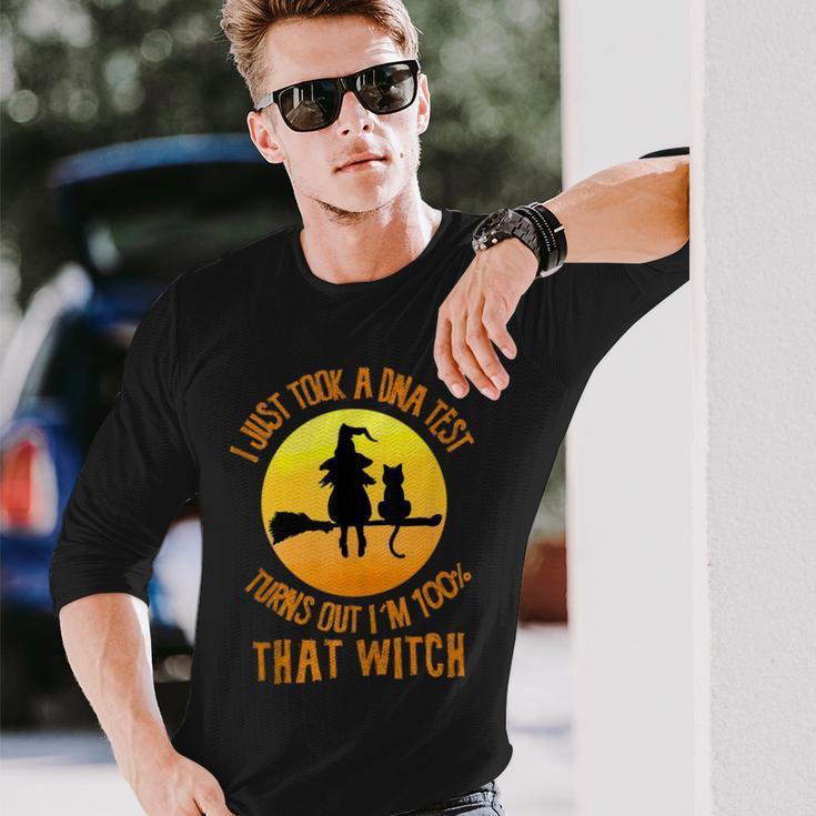 I Just Took A Dna Test Halloween Witch Long Sleeve T-Shirt Gifts for Him