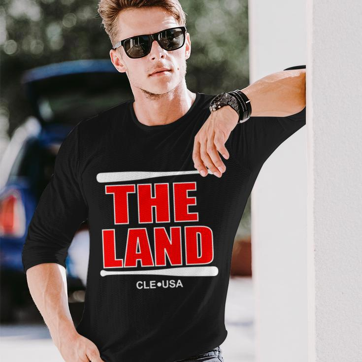 The Land Cleveland Ohio Baseball Tshirt Long Sleeve T-Shirt Gifts for Him