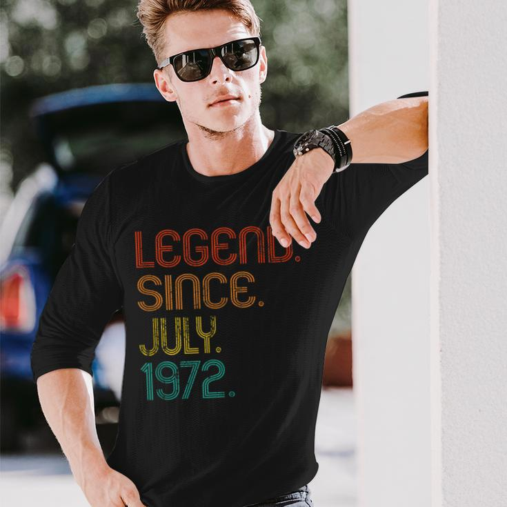 Legend Since July 1972 50Th Birthday 50 Years Old Vintage Long Sleeve T-Shirt Gifts for Him