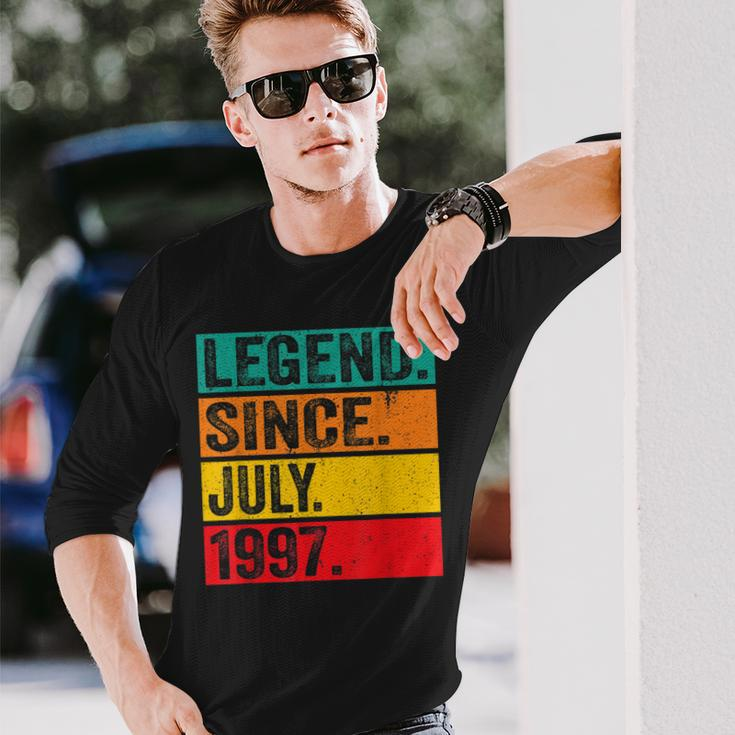 Legend Since July 1997 25Th Birthday 25 Years Old Vintage Long Sleeve T-Shirt Gifts for Him