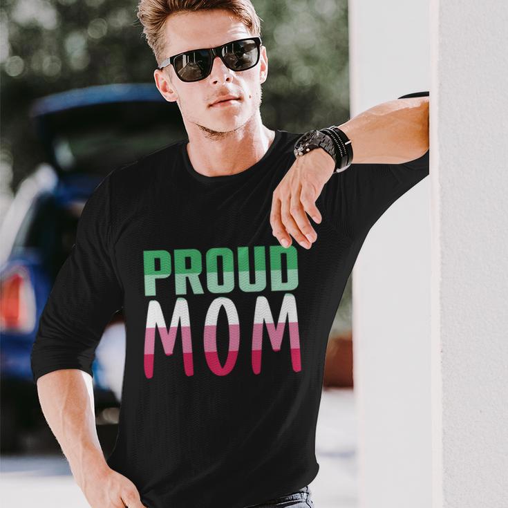 Lgbtq Gay Pride Month Proud Mom Queer Abrosexual Long Sleeve T-Shirt Gifts for Him