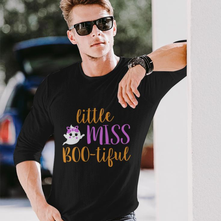 Little Miss Boo Tiful Halloween Quote Long Sleeve T-Shirt Gifts for Him