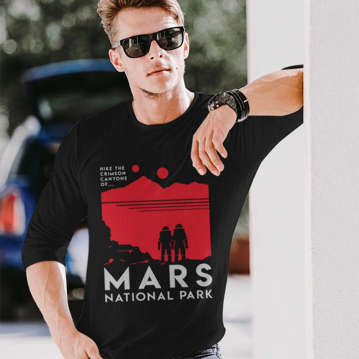 Mars National Park Tshirt Long Sleeve T-Shirt Gifts for Him