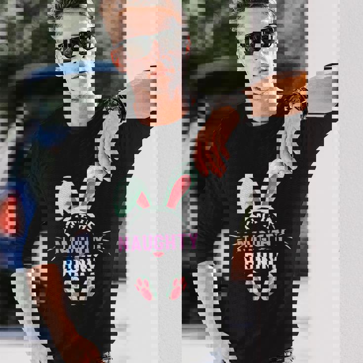 Matching Easter Party Graphic Im The Naughty Bunny Men Women Long Sleeve T-Shirt T-shirt Graphic Print Gifts for Him Matching Easter Party Graphic Im The Naughty Bunny Men Women Long Sleeve T-Shirt T-shirt Graphic Print Gifts for Him