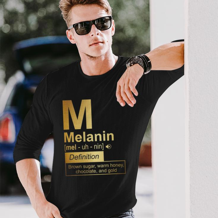 Melanin Brown Sugar Warm Honey Chocolate Black Gold Long Sleeve T-Shirt T-Shirt Gifts for Him