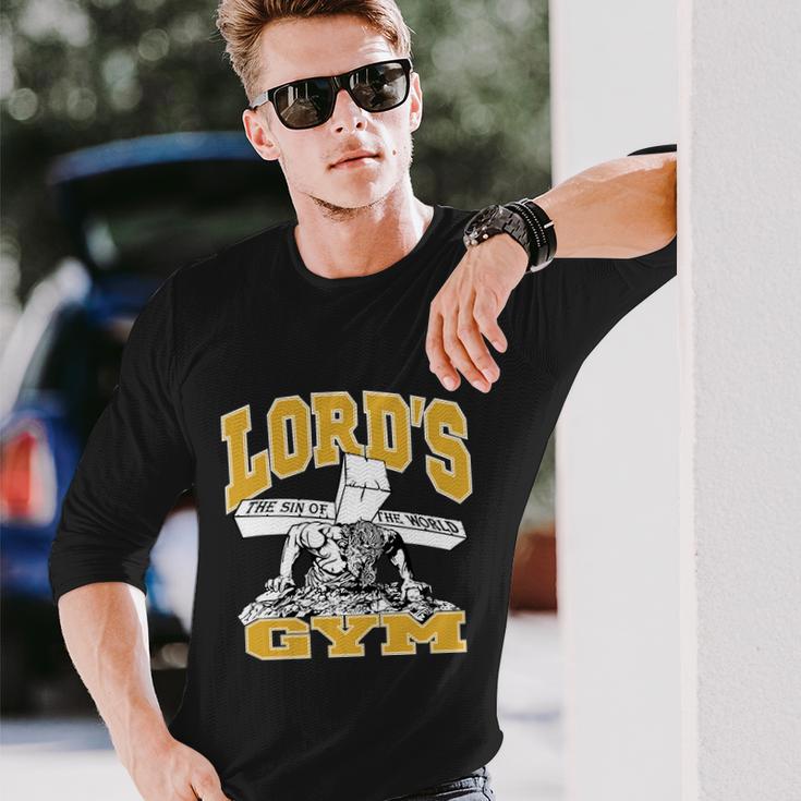 New Lords Gym Cool Graphic Long Sleeve T-Shirt Gifts for Him