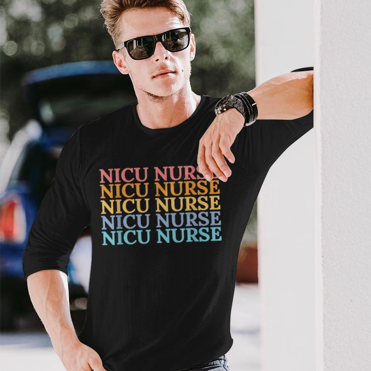 Nicu Nurse Neonatal Labor Intensive Care Unit Nurse V2 Long Sleeve T-Shirt Gifts for Him