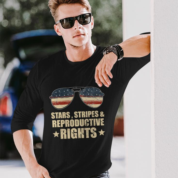 Patriotic 4Th Of July Stars Stripes And Reproductive Rights V2 Long Sleeve T-Shirt Gifts for Him