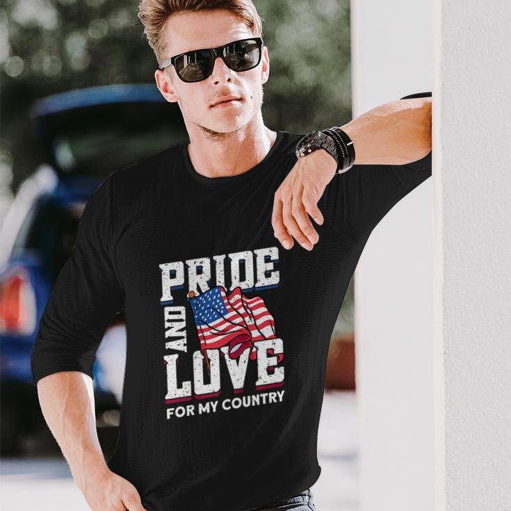 Patriotic American Flag 4Th Of July V2 Long Sleeve T-Shirt Gifts for Him