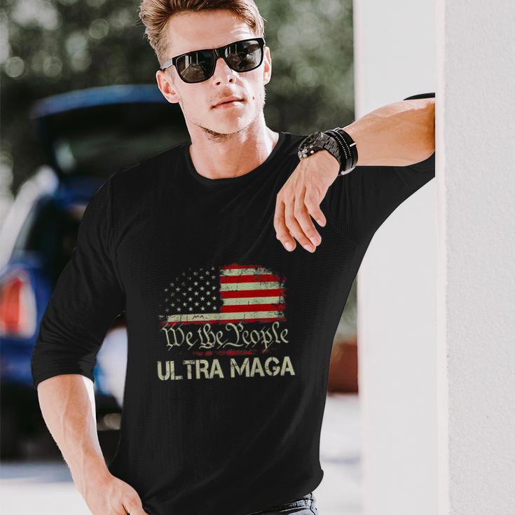 We The People America Ultra Maga Tshirt Long Sleeve T-Shirt Gifts for Him