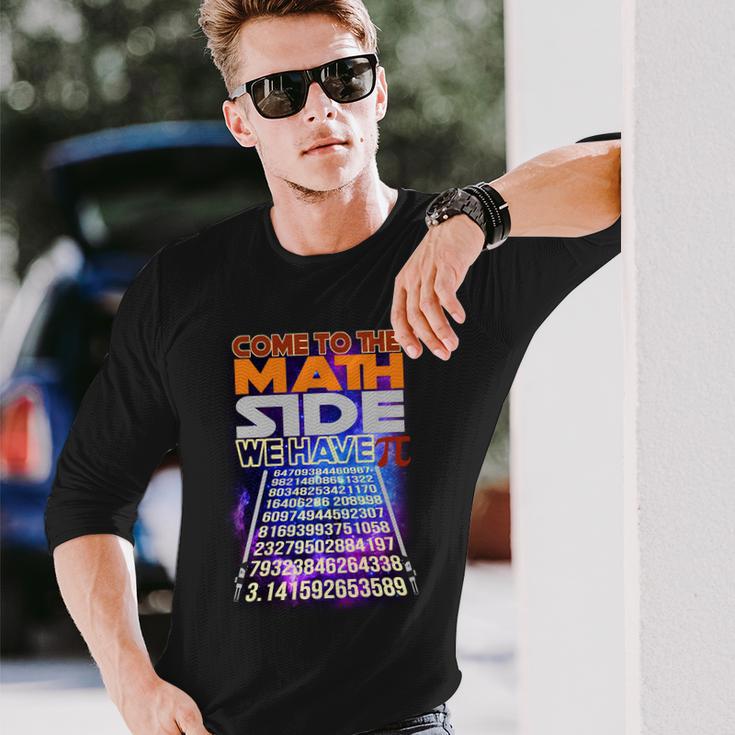 Pi Day Come To The Math Side Parody Tshirt Long Sleeve T-Shirt Gifts for Him