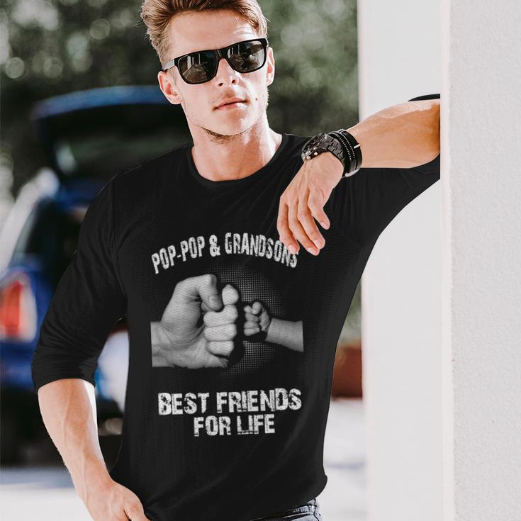 Pop-Pop & Grandsons Best Friends Long Sleeve T-Shirt Gifts for Him