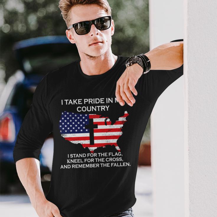 I Take Pride In My Country Usa Long Sleeve T-Shirt Gifts for Him