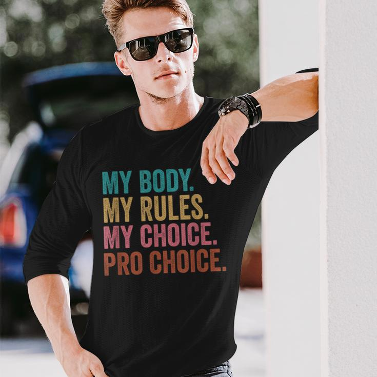 Pro Choice Feminist Rights Pro Choice Human Rights Long Sleeve T-Shirt Gifts for Him