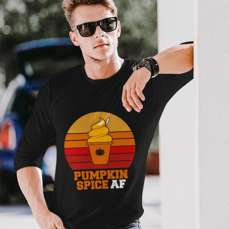 Pumpkin Spice Af Halloween Quote Long Sleeve T-Shirt Gifts for Him