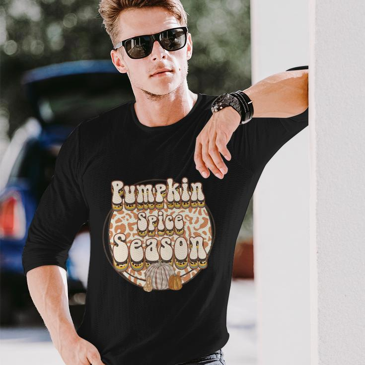 Pumpkin Spice Season Thanksgiving Quote Long Sleeve T-Shirt Gifts for Him