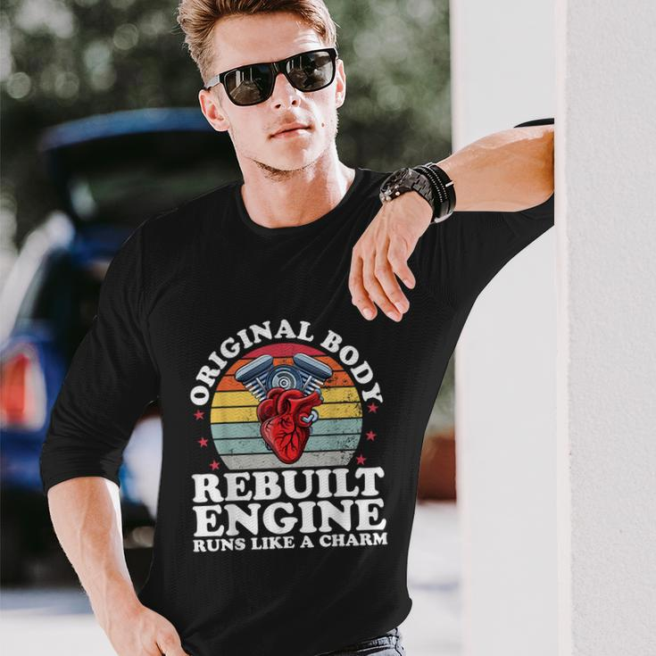 Rebuilt Engine Open Heart Surgery Recovery Survivor Men Long Sleeve T-Shirt Gifts for Him