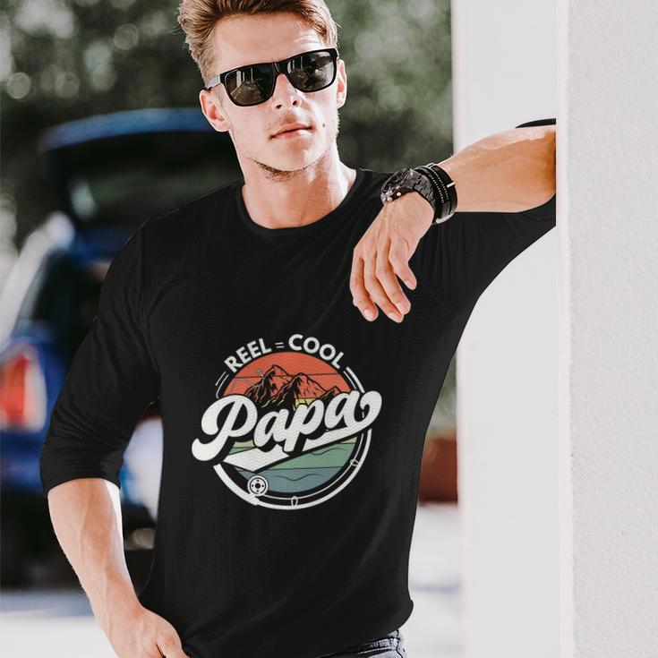 Reel Cool Papa Fishing Long Sleeve T-Shirt Gifts for Him