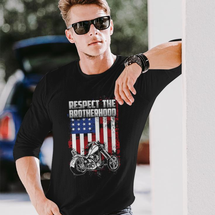 Respect Brotherhood Long Sleeve T-Shirt Gifts for Him
