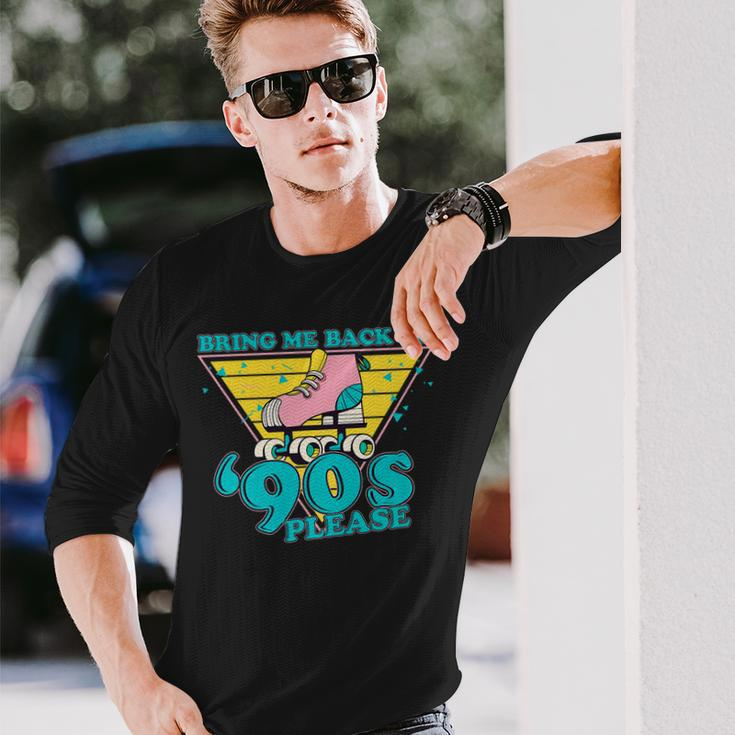 Retro Bring Me Back To The 90S Quad Skating For Skate Lover Men Women Long Sleeve T-Shirt T-shirt Graphic Print Gifts for Him