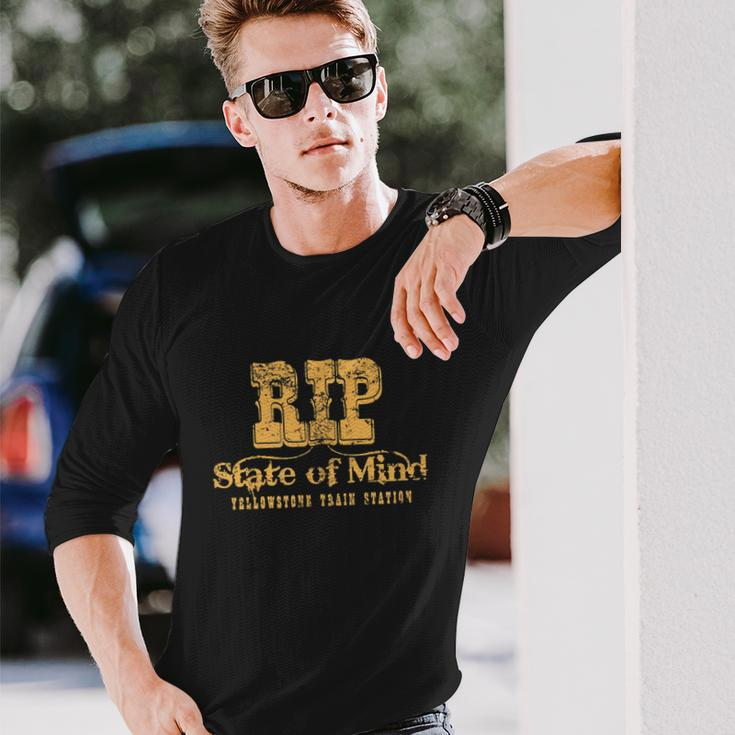 Rip State Of Mind Tshirt Long Sleeve T-Shirt Gifts for Him
