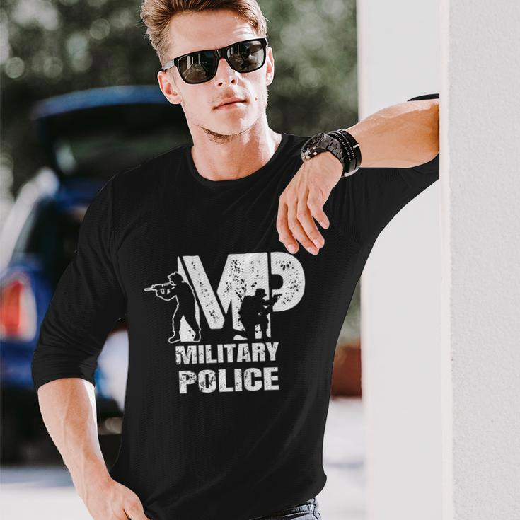 Soldier Retired Veteran Mp Military Police Policeman Long Sleeve T-Shirt Gifts for Him