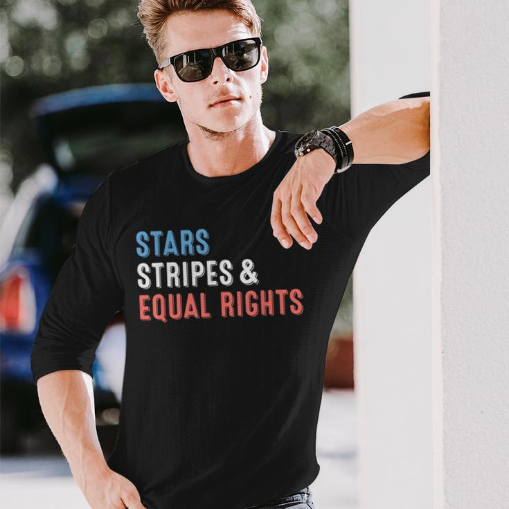 Stars Stripes And Equal Rights 4Th Of July Rights V2 Long Sleeve T-Shirt Gifts for Him
