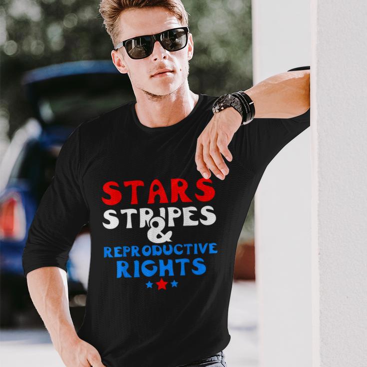 Stars Stripes And Reproductive Rights 4Th Of July V3 Long Sleeve T-Shirt Gifts for Him