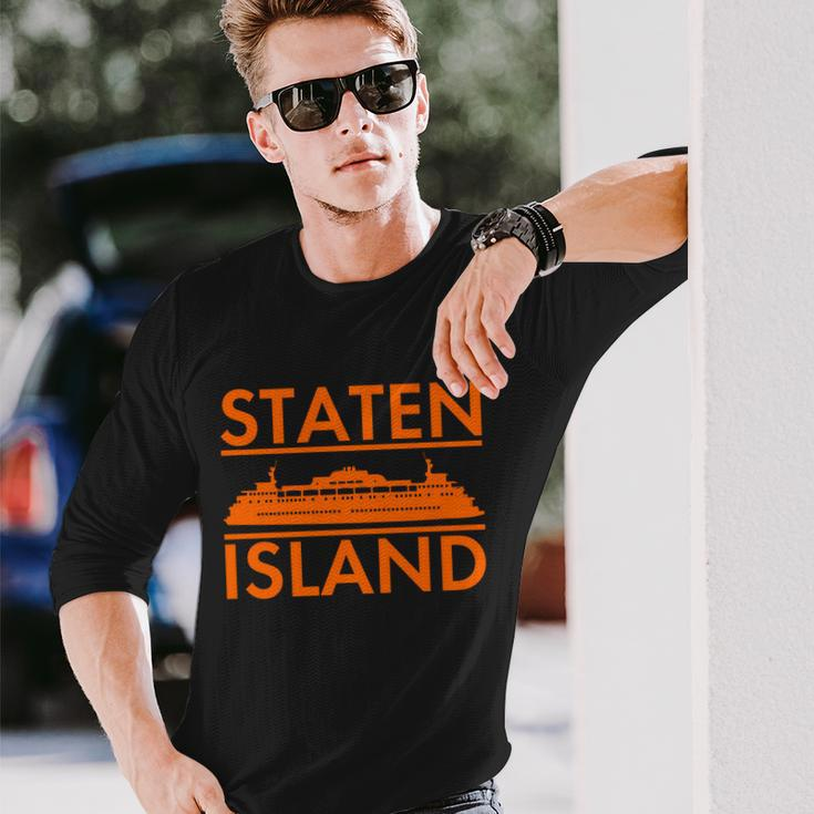 Staten Island Ferry New York Tshirt Long Sleeve T-Shirt Gifts for Him