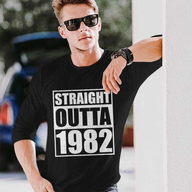 Straight Outta 1982 40Th Birthday Long Sleeve T-Shirt Gifts for Him
