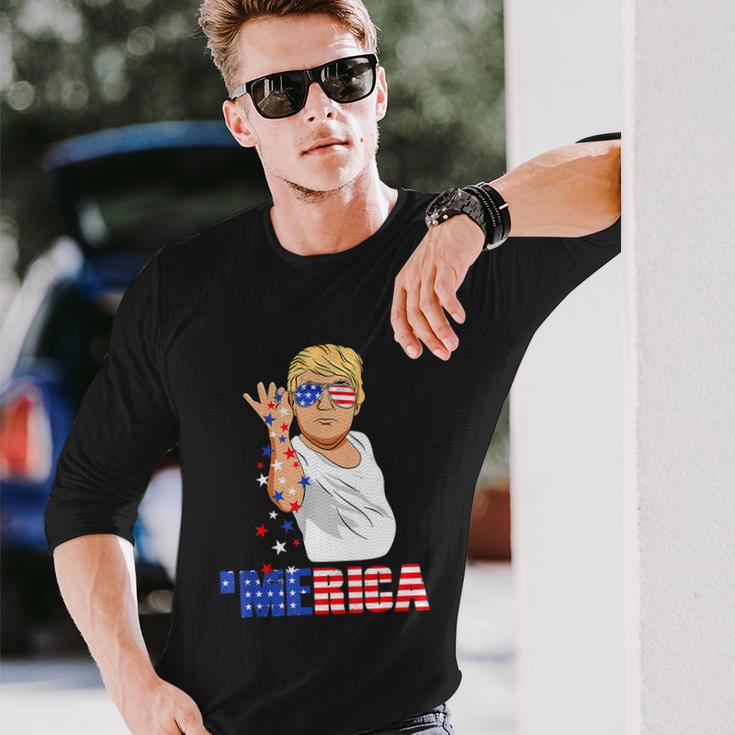 Trump Salt Merica Freedom 4Th Of July Tshirt Long Sleeve T-Shirt Gifts for Him