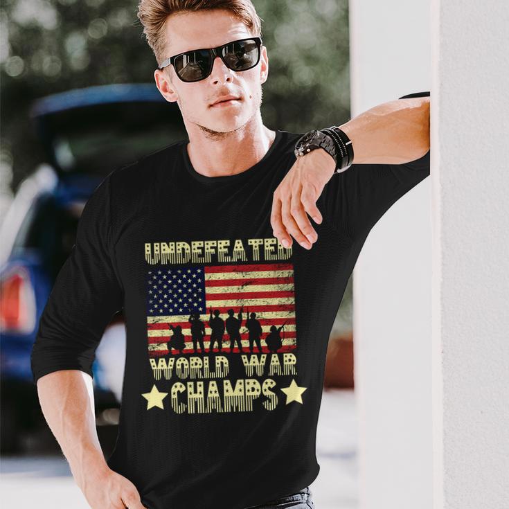 Undefeated World War Champs V2 Long Sleeve T-Shirt Gifts for Him