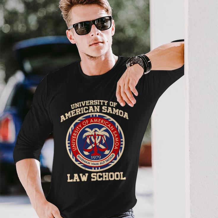 University Of Samoa Law School Logo Emblem Tshirt Long Sleeve T-Shirt Gifts for Him