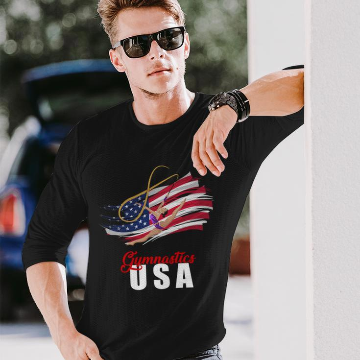 Usa Olympics Gymnastics Team Long Sleeve T-Shirt Gifts for Him