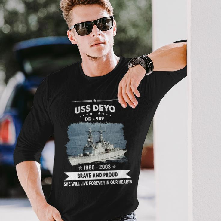 Uss Deyo Dd V2 Long Sleeve T-Shirt Gifts for Him