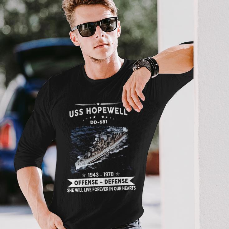 Uss Hopewell Dd Long Sleeve T-Shirt Gifts for Him