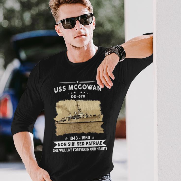 Uss Mcgowan Dd Long Sleeve T-Shirt Gifts for Him