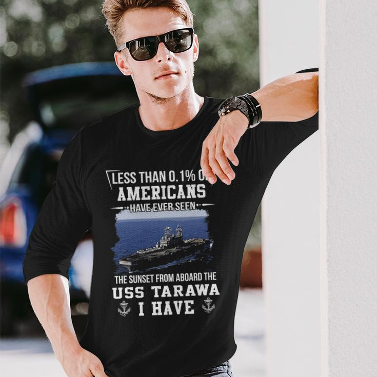 Uss Tarawa Lha 1 Sunset Long Sleeve T-Shirt Gifts for Him