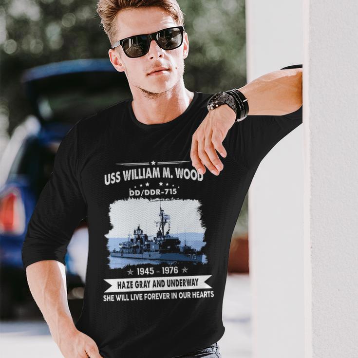 Uss William M Wood Ddr 715 Dd Long Sleeve T-Shirt Gifts for Him